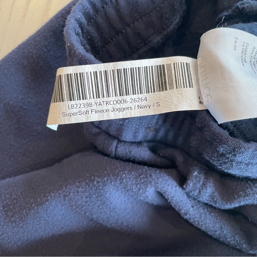 Quince SuperSoft Fleece Joggers (Navy) Tencel Modal Soft - Small - Picture 5 of 9